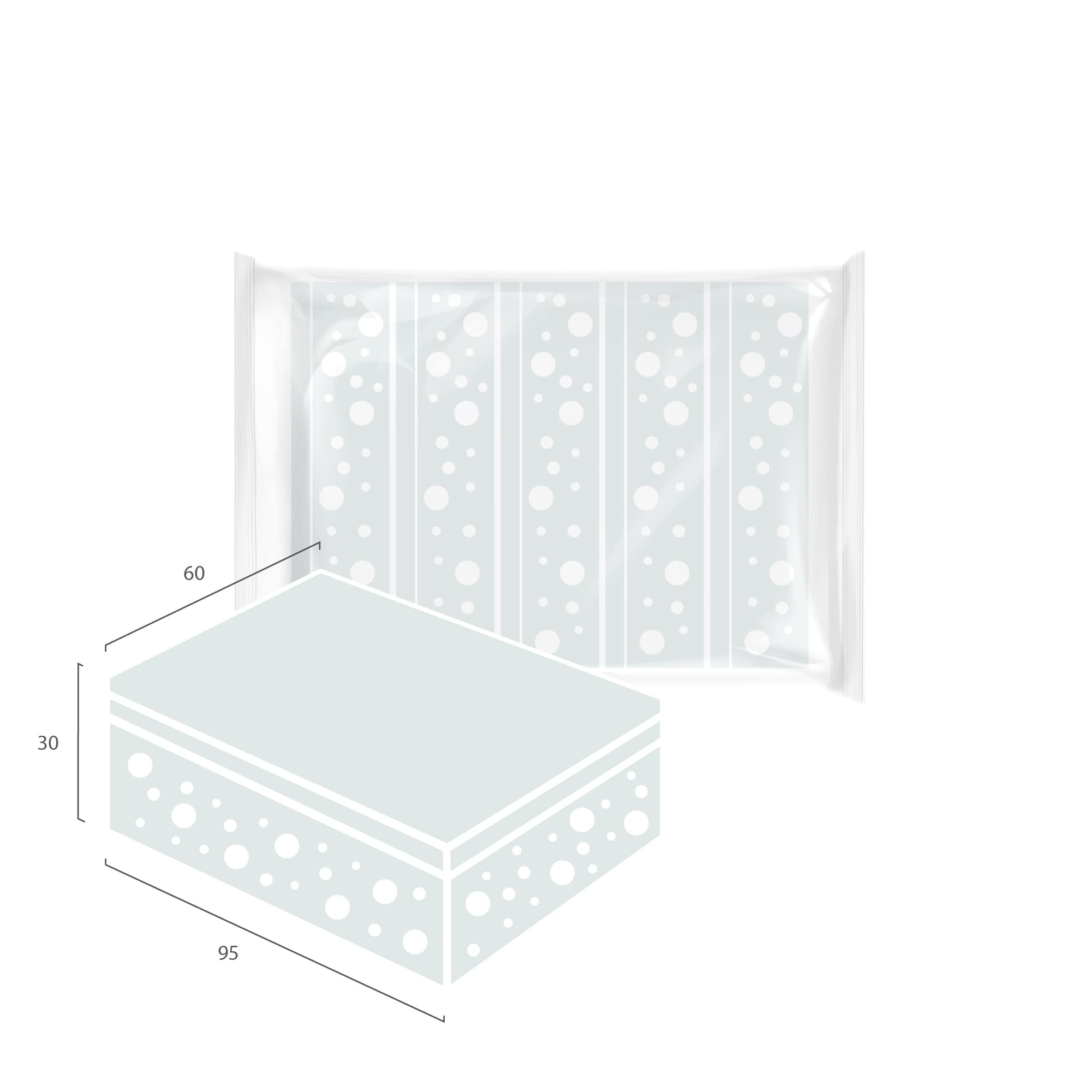 Губки для мытья посуды крупнопористые 5 шт. (95*60*30)